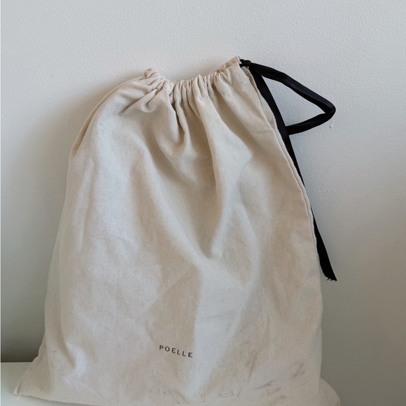 Dark Brown Suede Tote Bag long handle - Picture 7 of 8